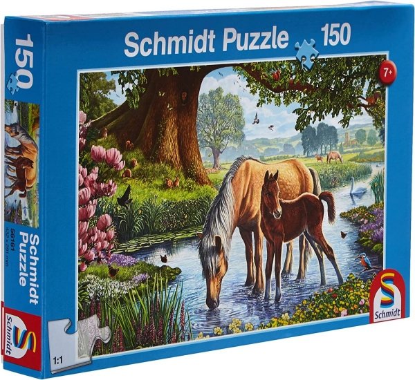  Puzzle Konie przy strumieniu 150 el. Schmidt 