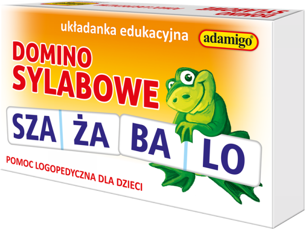 Gra Domino Sylabowe edu. pomoc logopedyczna dla dzieci Adamigo