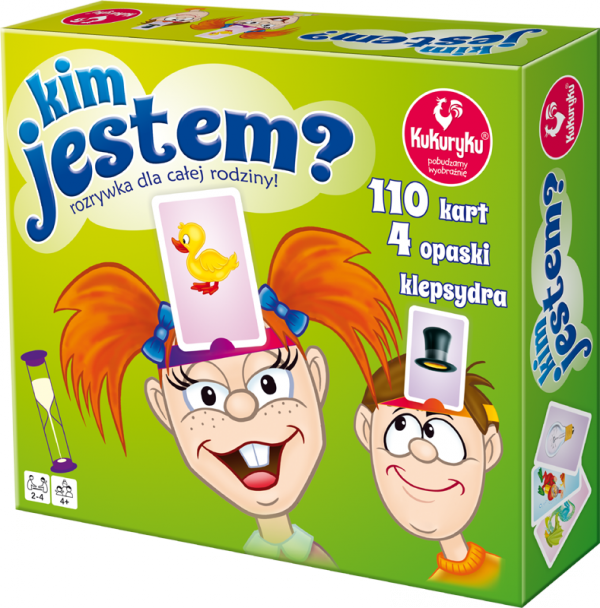 Kim jestem Gra rodzinna Zgadywanka planszowa Kukuryku