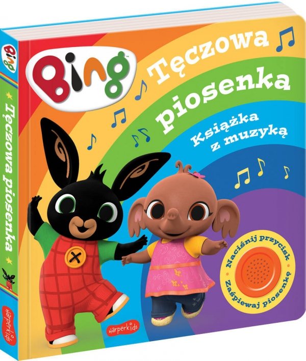 Tęczowa piosenka to wielka rzecz Książka z muzyką