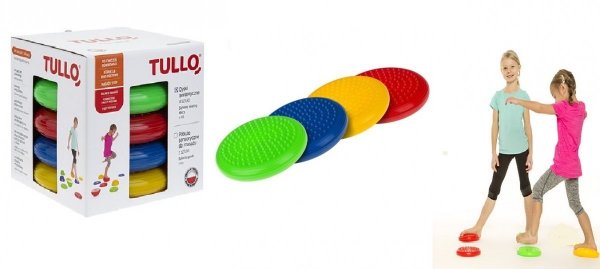 Tullo 4 Dyski sensoryczne do Ćwiczeń masażu Korekcji