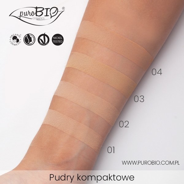 purobio Matujący puder prasowany 01
