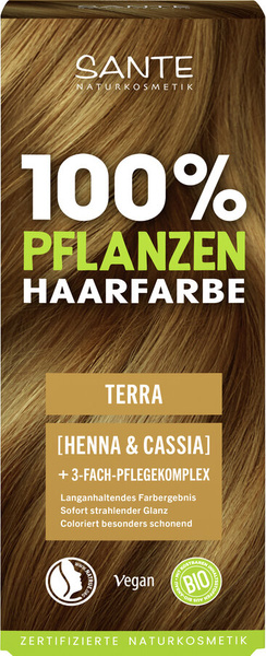 Sante Naturkosmetik Roślinna farba do włosów w proszku TERRA 