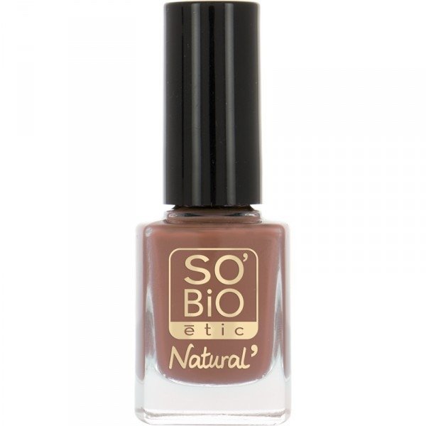 SO BIO Naturalny lakier do paznokci 02 TAUPE Szary Brąz z bio-olejem rycynowym 10 ml 