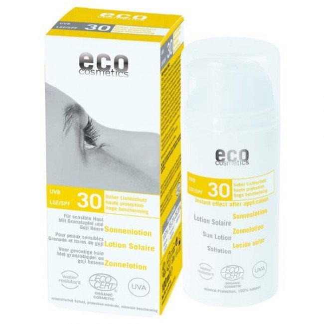 Eco Cosmetics Emulsja na słońce LSF/SPF 30 z granatem i owocem goji 100 ml