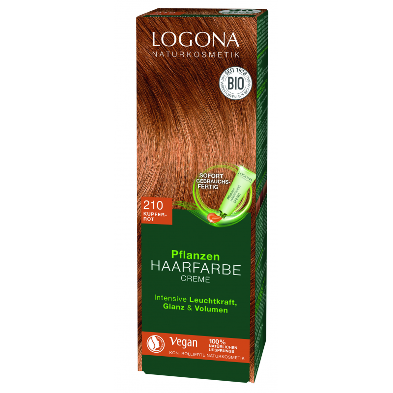 Logona Farba do włosów w kremie miedz 