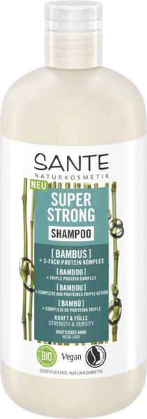 Sante Naturkosmetik Wzmacniający szampon do włosów z bambusem i potrójnym kompleksem proteinowym 500 ml