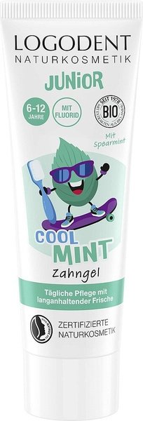 LOGODENT JUNIOR Żel do zębów dla dzieci 6-12 z fluorem COOL MINT