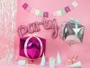 Balon foliowy Party 80x40 cm różowy