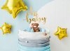 Topper na tort Oh Baby złoty - 25 cm