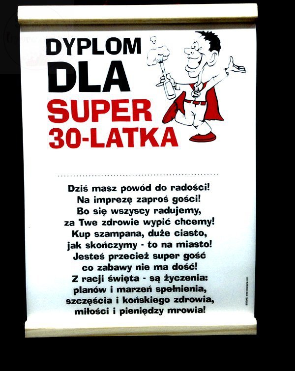 Kieliszki Slubne Dyplom Pamiatkowy Dla Super 30 Latka Sklep Slubny