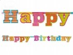 Baner urodzinowy HAPPY BIRTHDAY 16x166cm