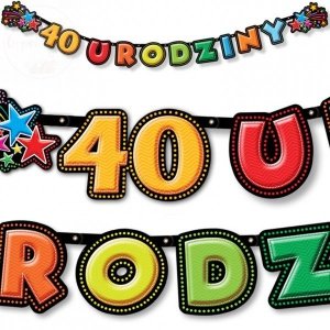 Baner  40 URODZINY   - 195  cm