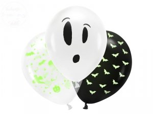 Balony UV 27 cm BOO! 3szt