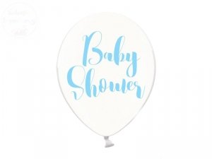 Balony 30cm  Baby Shower  - przezroczyste