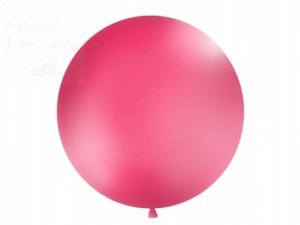 Balon 1 metr pastelowy kolor -  fuksja 1 szt