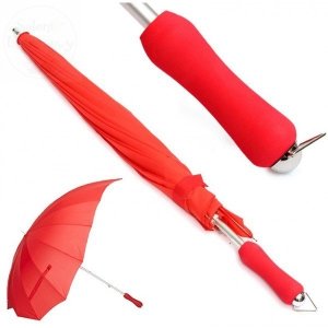 Parasol czerwony w kształcie SERCA 100x113cm