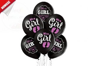 Balony 12 cali czarne It`s Girl