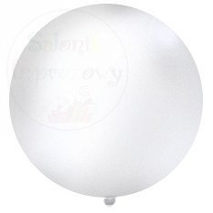 Balon 1 metr pastel biały OLBO-002