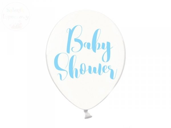 Balony 30cm  &quot;Baby Shower&quot;  - przezroczyste