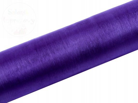 Organza gładka 0,16x9m fiolet ORP16-014