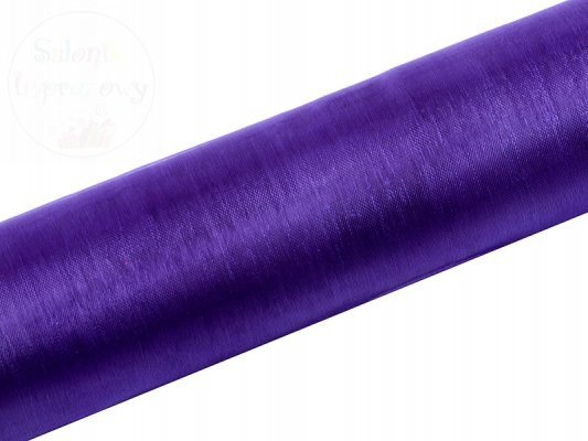 Organza gładka 0,16x9m fiolet ORP16-014