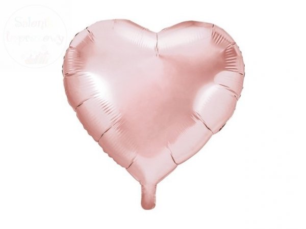 Balon foliowy serce 45 cm różowe złoto