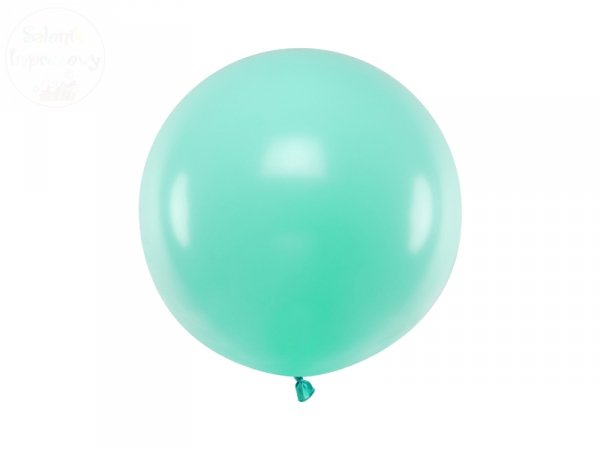 Balon 60 cm pastelowy miętowy 1szt