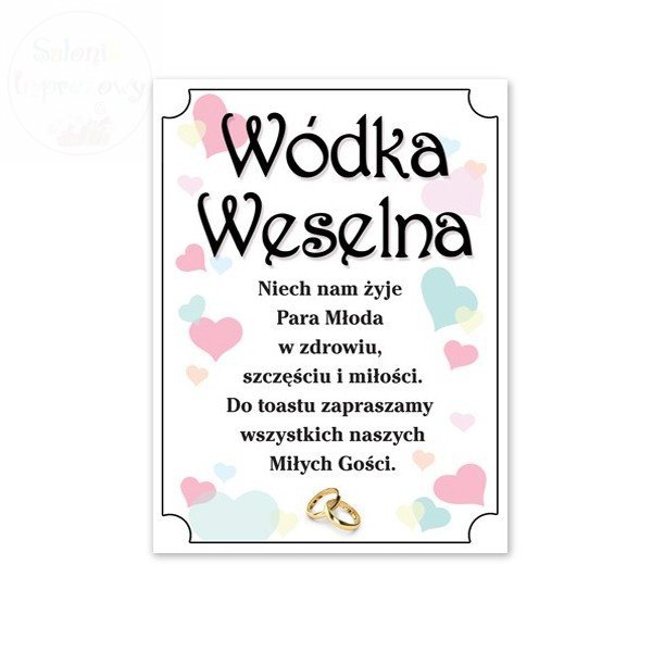 Etykieta samoprzylepna na alkohol op 25 szt E501