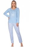 Niebieska piżama damska Regina 636 Maxi