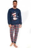 Świąteczna piżama męska z bałwankiem Cornette Snowman