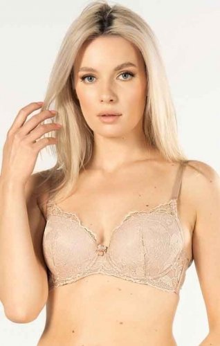 Biustonosz push-up Nipplex Victoria Mocca