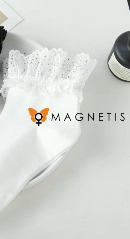 Skarpetki Magnetis QR241118 Koronka
