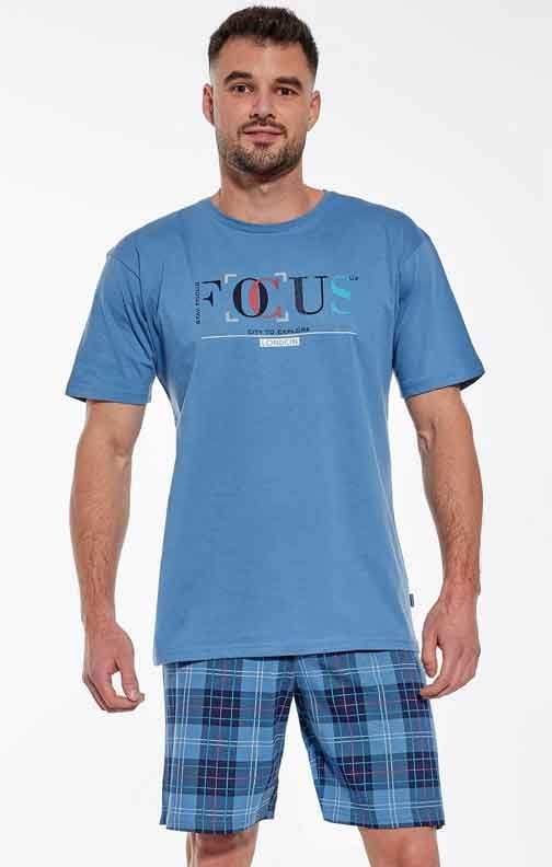 Niebieska piżama męska Cornette Focus