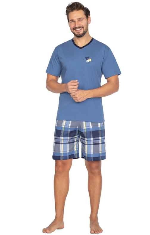 Niebieska piżama męska letnia Regina XXL
