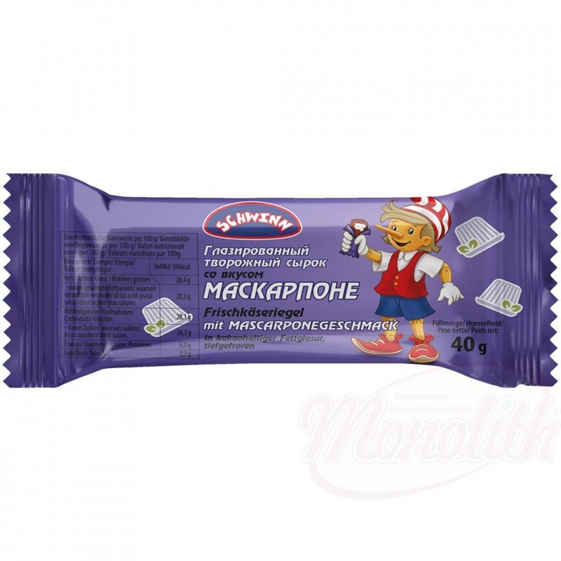 [SCHWINN] baton twarogowy Mascarpone 40g/20