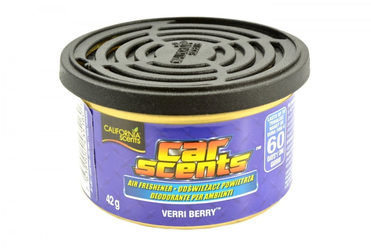 ZAPACH CALIFORNIA CAR SCENTS VERRI BERRY PUSZKA Pielęgnacja wnętrza