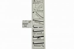 2X NAKŁADKA NAKLEJKA PROGU BERLINGO III B9 2008- ORYGINAŁ