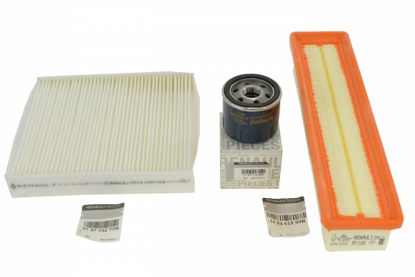 ZESTAW FILTRÓW 1.2 16V LOGAN SANDERO II ORYGINAŁ