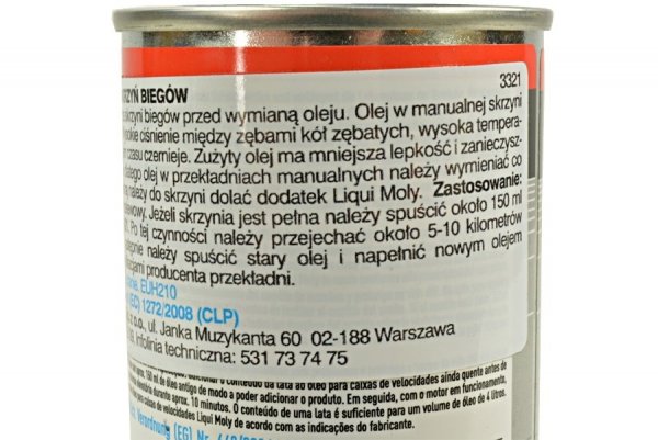 LIQUI MOLY PŁUKANKA MANUALNEJ SKRZYNI BIEGÓW 3321