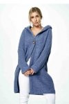 Sweter Kardigan Model M884 Blue - Figl