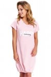 Koszulka nocna Koszula Nocna  Ciążowa Model TCB.9504 Pink - Doctor Nap