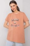 T-shirt Damski Model FA-TS-6892.88 Camel - Fancy