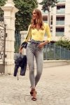 Spodnie Jeansowe Model 5908 Light Grey - Fasardi