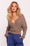 Sweter Damski Model MOE809 Cappuccino - Moe