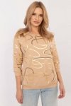 Bluzka Model CLM-BZ-1257.71 Camel - Factory Price