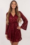 Sukienka Model MI-SK-98609.94 Bordo - Italy Moda