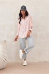 Koszula Damska Model Nadia ROZ BLU0199 Pink - Roco Fashion