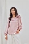 Bluzka Model Evelyn ROZ BLU0194 Pink - Roco Fashion