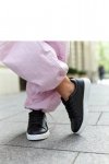 Czarne sneakersy eko skóra Brecht - Solea